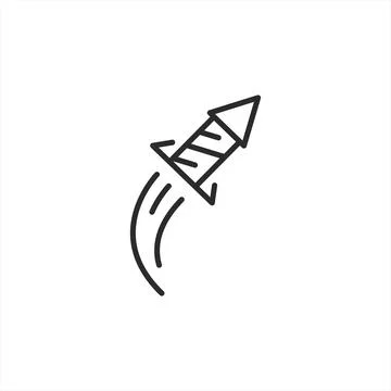 Firework Rocket Icon Stock Illustration