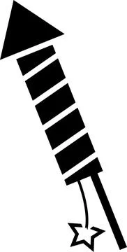 Firework rocket icon. Stock Illustration