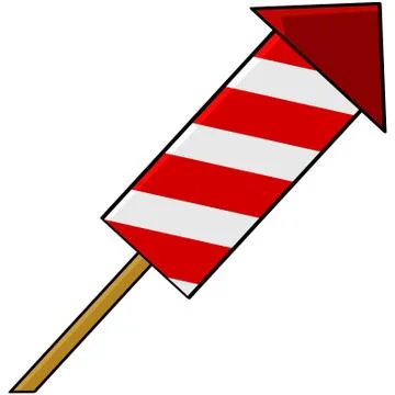 Firework rocket Stock Illustration