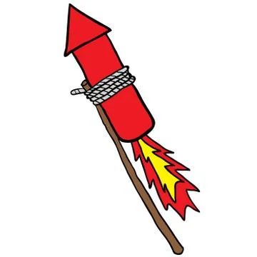 Firework rocket Stock Illustration
