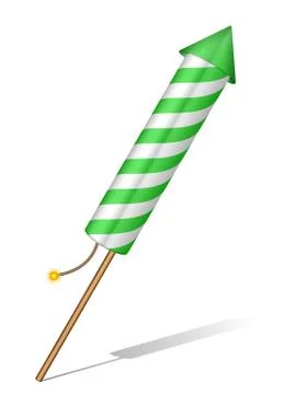 Firework rocket Stock Illustration