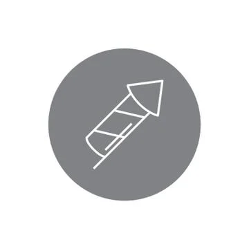 Firework Rocket 库存插图
