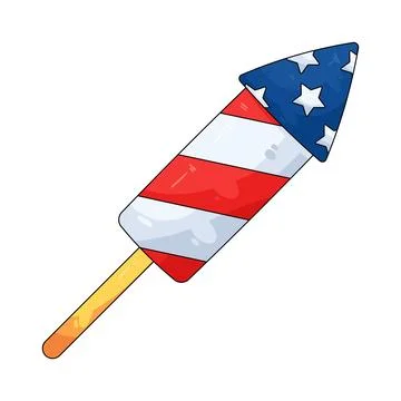 Firework rocket Иллюстрация
