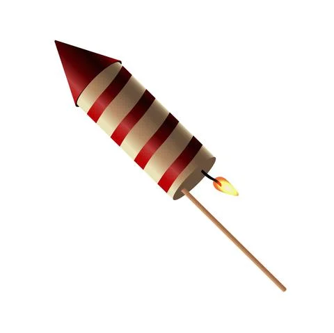 Firework rocket onfire celebration party icon イラスト素材