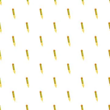 Firework rocket repeating pattern on white background Иллюстрация