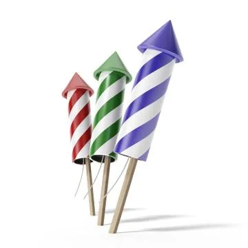 Firework rockets Stockillustratie