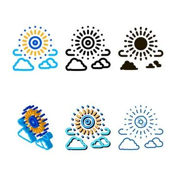 Firework salute clean icon vector outline Stock Illustration