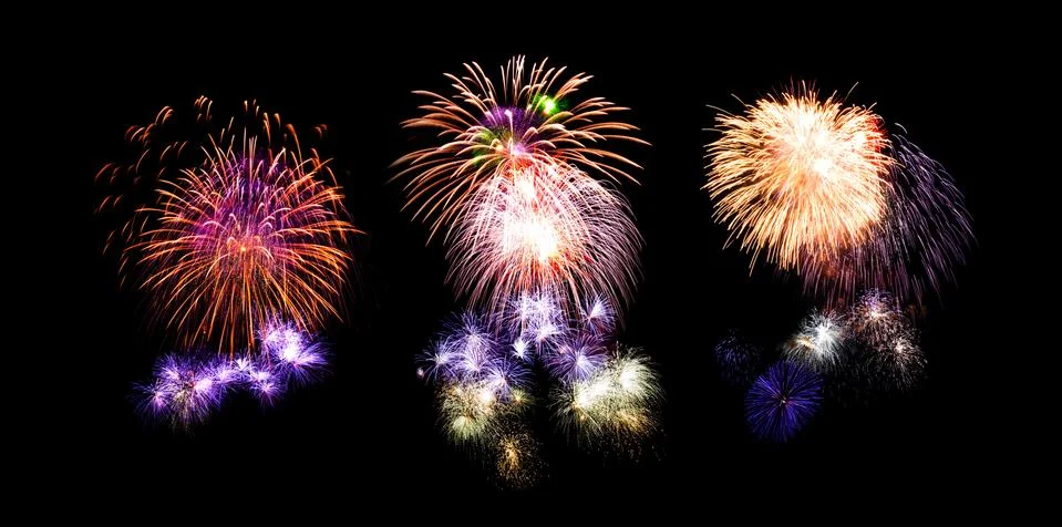 Firework set Stock Photos