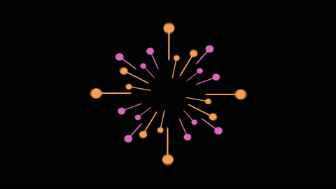 Firework Shape Elements with Alpha Channel. Stock Footage 114073969