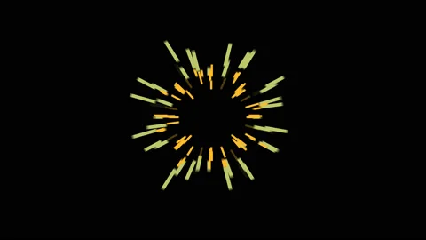 Firework Shape Elements with Alpha Channel. Stock Footage 114074103