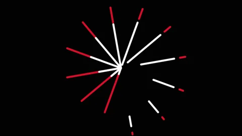 Firework Shape Elements with Alpha Channel. Stock Footage 114074132