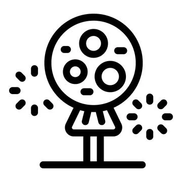 Firework show with exploding firework star icon Stock Illustration