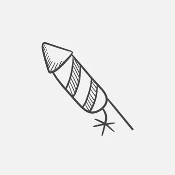 Firework sketch icon イラスト素材