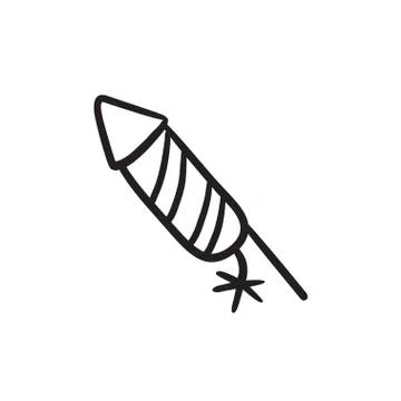 Firework sketch icon イラスト素材