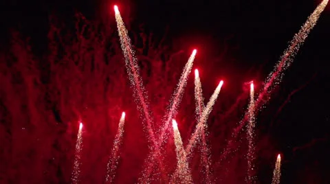Firework in slow motion Stock Footage 22677396