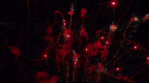 Firework in slow motion Stock Footage 22677678