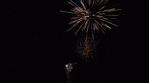 Firework in slow motion Stock Footage 22677806