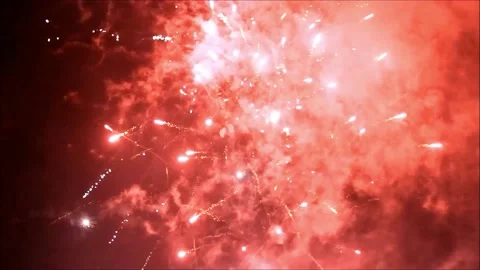 Firework with sound, 005, new year Stock Footage 212877999