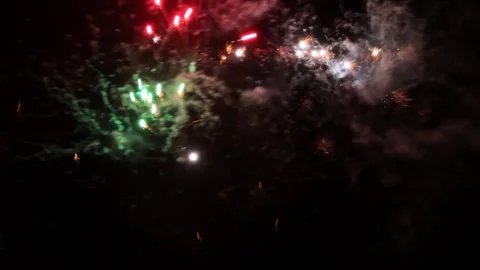 Firework with sound, #032, celebration, happy new year Stock Footage 258551289