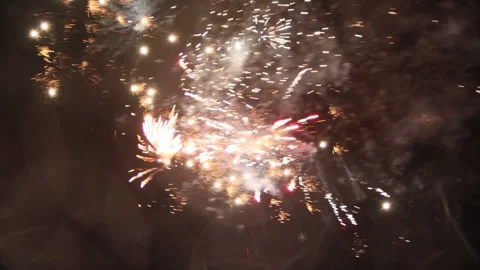 Firework with sound, #044, celebration, happy new year Stock Footage 258559670