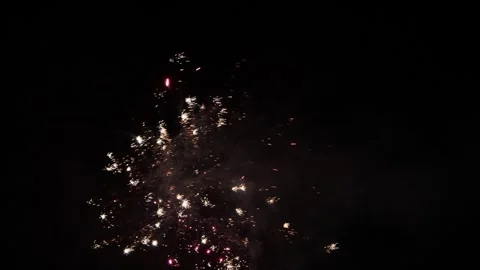 Firework with sound, #059, celebration, happy new year Stock Footage 258545649