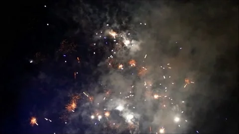 Firework with sound, 060, new year Stock Footage 226896996