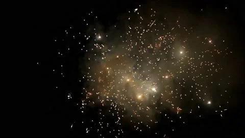 Firework with sound, 063, new year Stock Footage 226919050