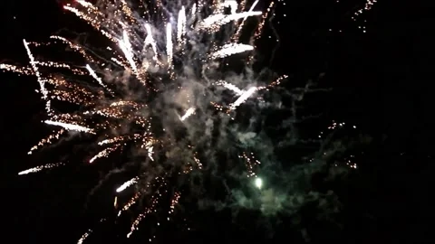 Firework with sound, 065, new year Stock Footage 226896524