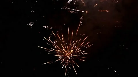 Firework with sound, 067, new year Stock Footage 226917650