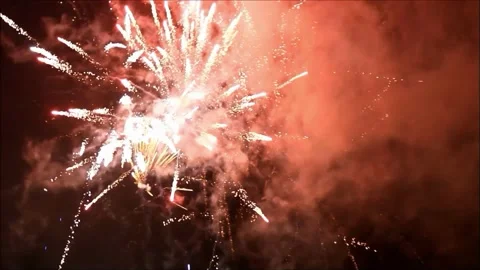 Firework with sound, 069, new year Stock Footage 226895879