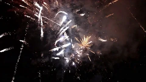 Firework with sound, 075, new year Stock Footage 226939016