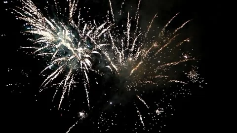 Firework with sound, 083, new year Stock Footage 246224742