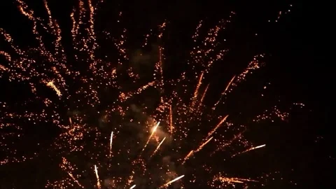 Firework with sound, 085, new year Stock Footage 246204121
