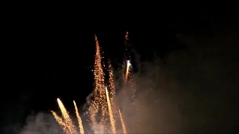 Firework with sound, 094, new year Stock Footage 246202008