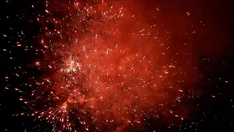 Firework with sound, 121, new year Stock Footage 246228552