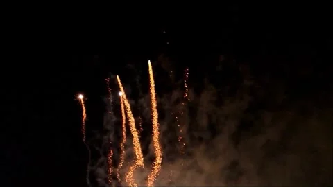 Firework with sound, new year Stock Footage 246202941