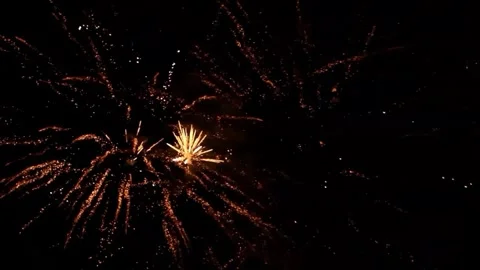 Firework with sound, new year Stock Footage 246206044