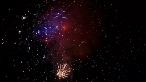 Firework with sound, new year Stock Footage 246208290