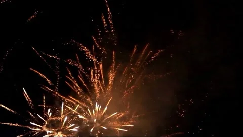Firework with sound, new year Stock Footage 246224488