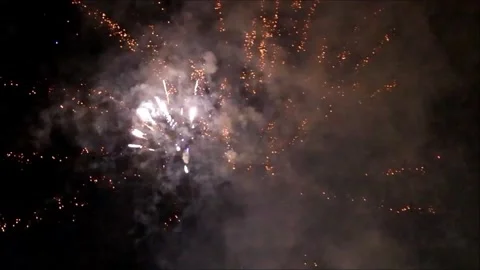 Firework with sound, new year Stock Footage 246224983