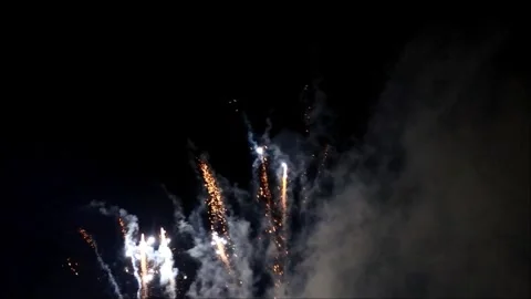 Firework with sound, new year Stock Footage 246227134