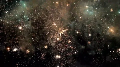 Firework with sound, new year Stock Footage 246227537