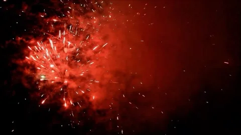 Firework with sound, new year Stock Footage 246228409