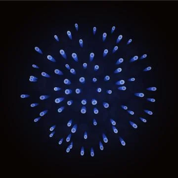 Firework sparkle background card Illustrazione stock