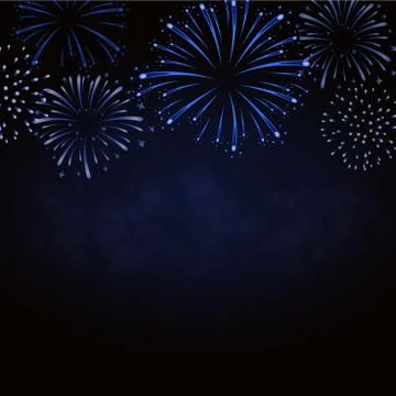 Firework sparkle background card Stock Illustration