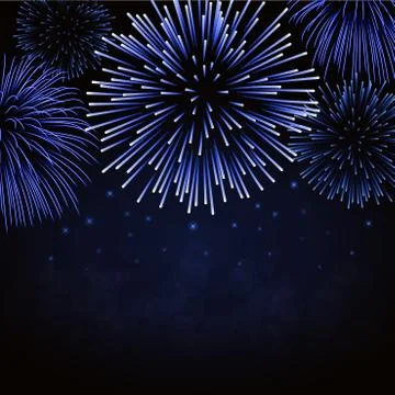 Firework sparkle background card Stock Illustration