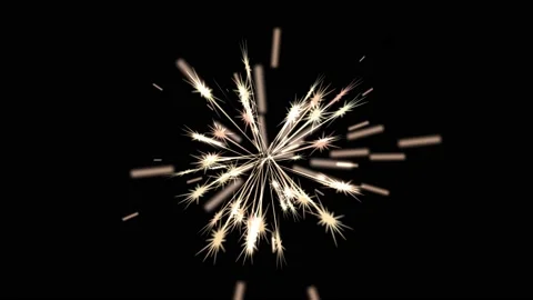 Firework. Sparkler 3 in 1 Stock Footage 139154283