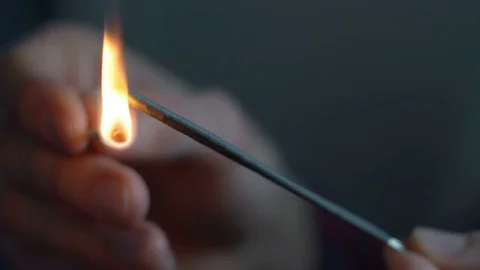 Firework sparkler burning in macro shot Video stock 83355610