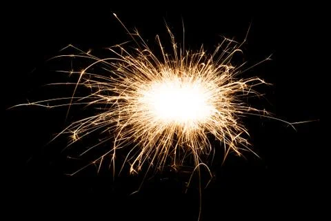 Firework Sparkler, close-up Stock Photos