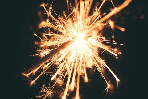 Firework sparks, celebration background Фото
